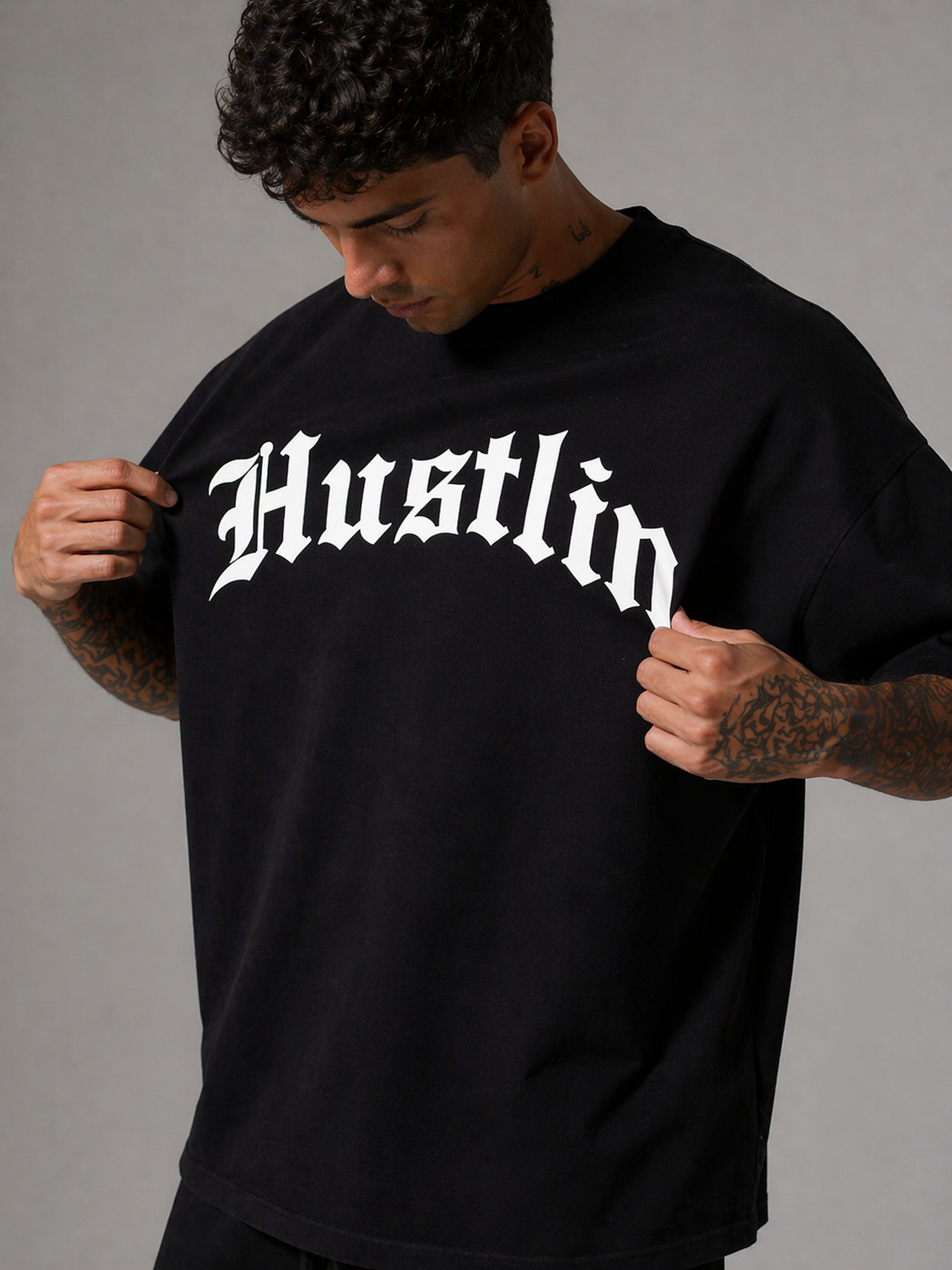 Camiseta Oversized - Hustlin Gothic - Imagem 5