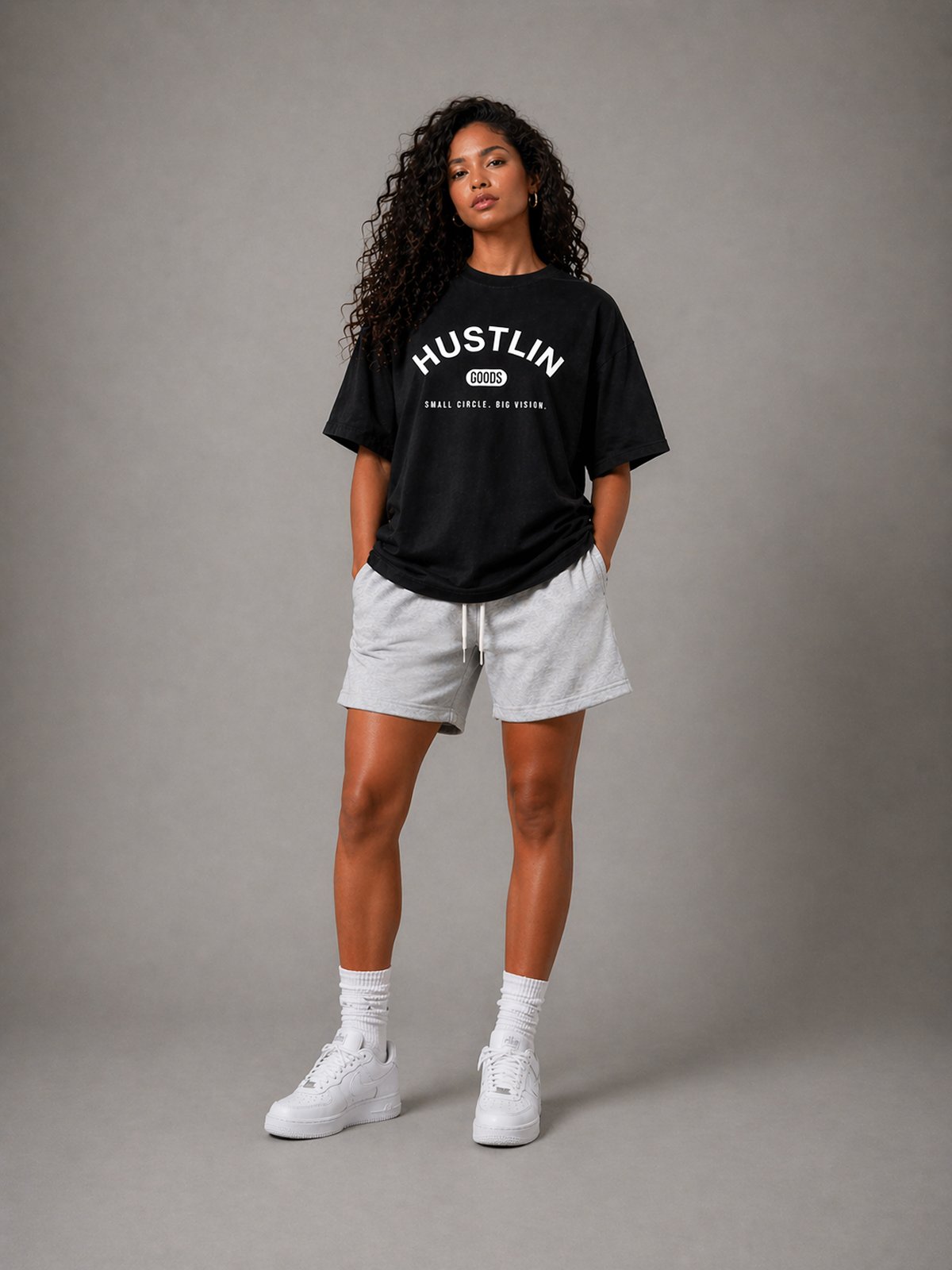 Camiseta Oversized Hustlin Campus - Imagem 9