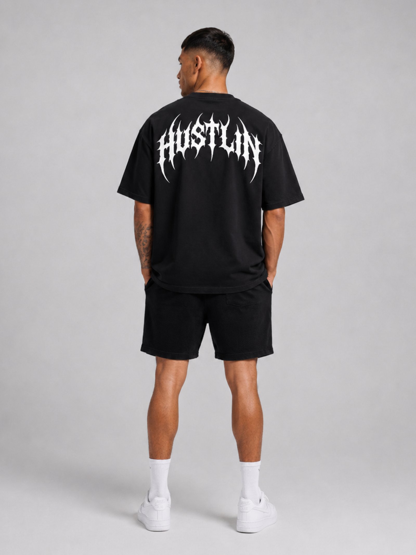 Camiseta Oversized Hustlin Disturbed - Imagem 5